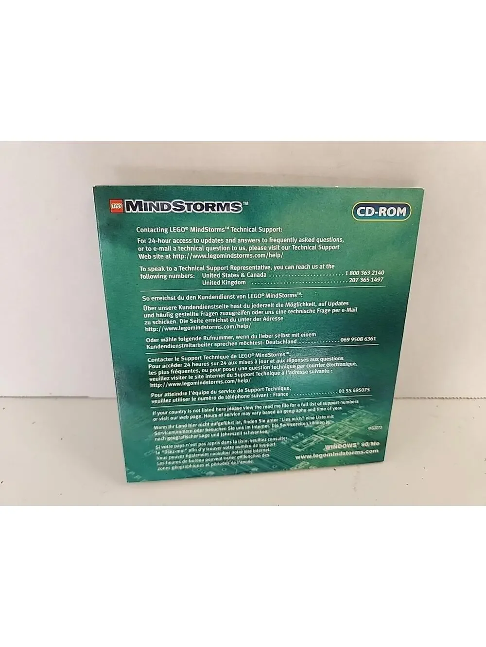 CDROM Software #3800 LEGO Mindstorms Ultimate Builders Set Disc CD
